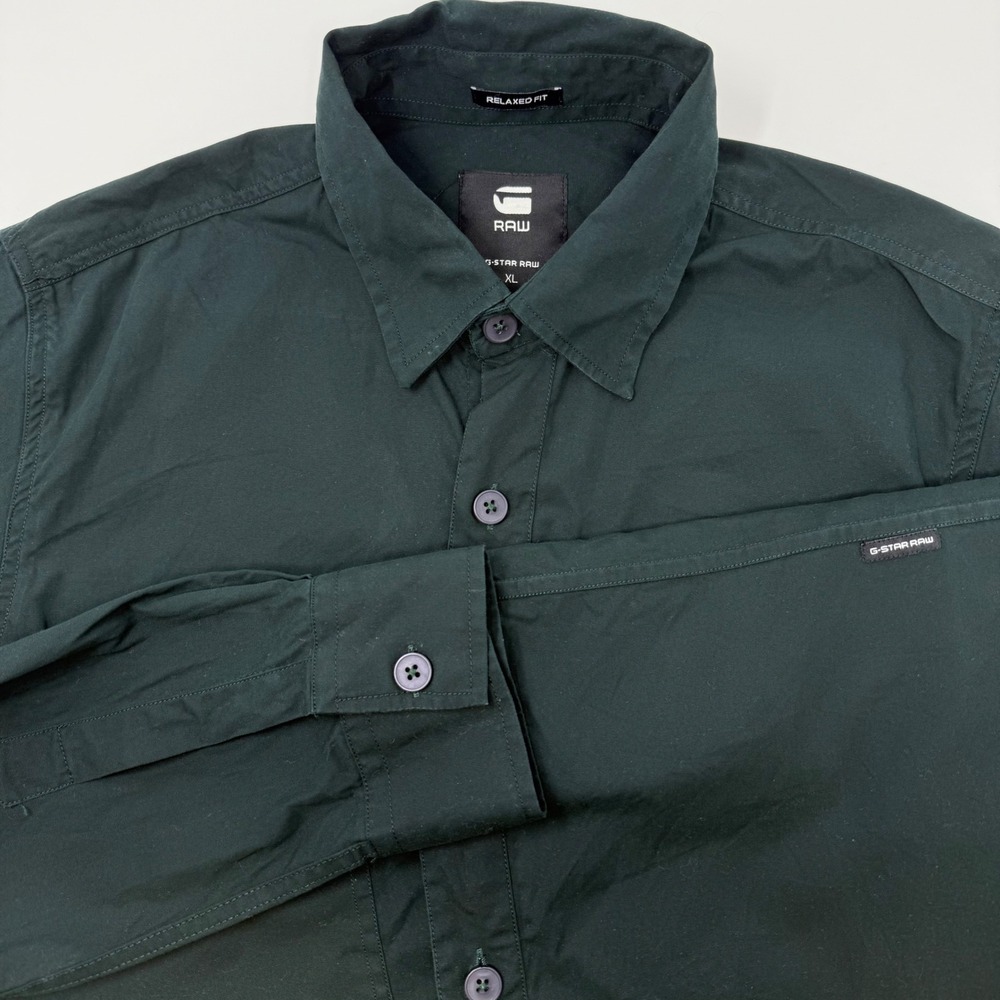 G-Star Raw Mens XL‎ Relaxed Fit Military Shirt Green D09176-9965-8482